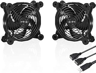 novonest 120mm Fan,USB Powered Fans Quiet Computer Cooling 5v Fan,Black,for PC/Xbox/Playstation/TV Box etc,U1203