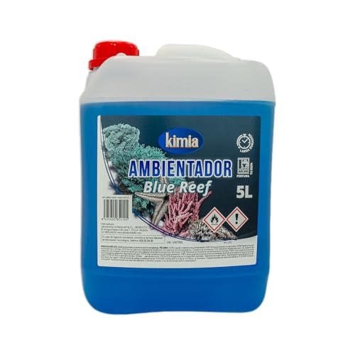 KIMIA - Ambientador de Hogar Blue Reef 5L | Perfumador con Fragancia Marina Duradera | Para Cualquier Estancia de Casa, Coche y Más | Fórmula Concentrada | Ambiente Fresco y Perfumado