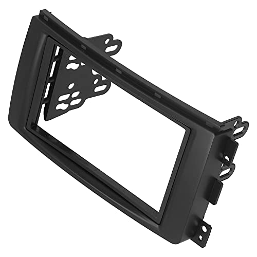 Dioche Reemplazo del Panel de CD de la Fascia de la Radio Estéreo del Coche 2Din para ForTwo 2007-2010 - Ajuste, Material ABS, Fácil Instalación