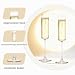 Tefrine 6 Stück Champagnergläser, mundgeblasen, elegante Champagnerflöten, 150 ml, für Geburtstag, Hochzeit, Jahrestag, transparente Champagnerflöten für Feiern und besondere Anlässe