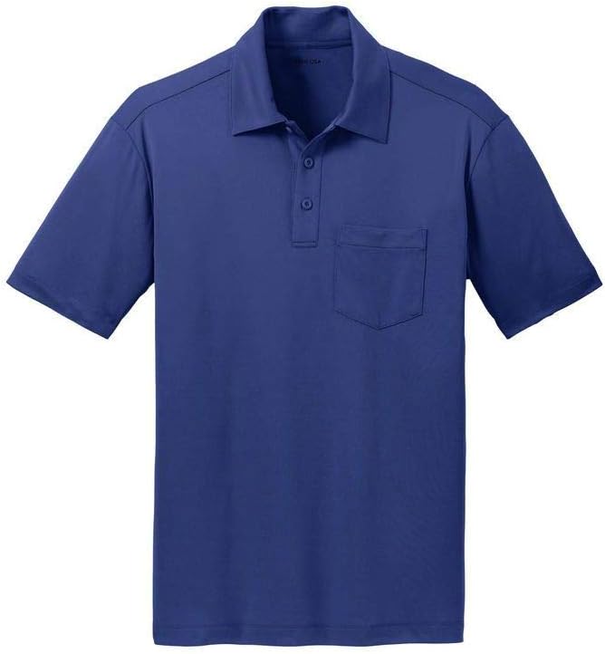 Men's Silk Touch Golf Polo's with Pocket in 9 Colors - Sizes XS-4XL