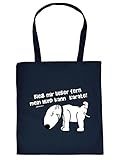 Einkaufstasche mit Tier-Aufdruck - Bleib mir lieber fern - mein Hund kann Karate- Lustige Geschenkidee für Tierliebhaber