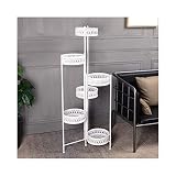 6-Tier Folding Scroll Plant Stand Flower Pot Holder Display Rack Shelf Modern Indoor & Outdoor Home