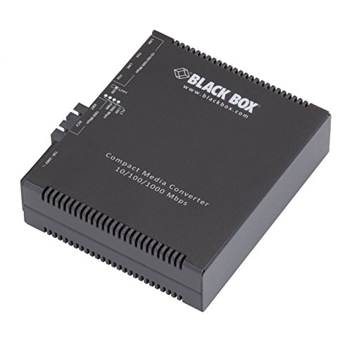 Image of Black Box Compact Media Converter Gigabit Ethernet Single Mode 1310nm 10km SC