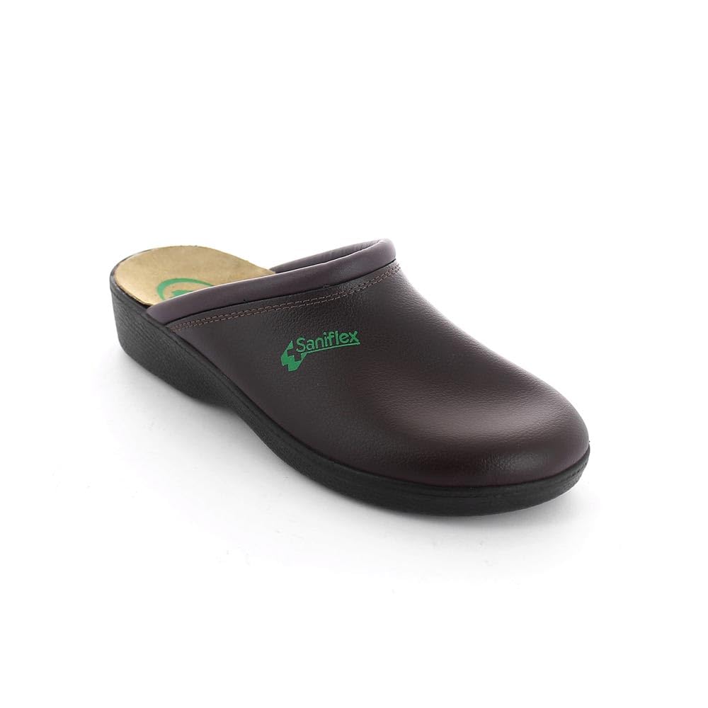 960-1 Certificato Medico Zoccoli Sabot Pantofole Scarpe di Pelle, Uomo