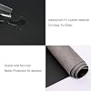 Office Desk Pad, Writing Mat with Full Grip Fixation Lip, Non-Slip PU Leather Table Blotter Desk Protector Gaming Mat Laptop Keyboard Working Mat, Waterproof Table Protective Pad (Black, Custom Size)