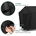 SunPatio Grill Cover 55 Inch, Outdoor Heavy Duty Waterproof Barbecue Gas Cover, UV & Fade Resistant, All Weather Protection Compatible for Weber Charbroil Nexgrill Kenmore Grills and More, Black