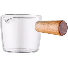 Mini s t tenceresi y ksek borosilikat cam ah ap sapl ,  zel  orba tenceresi, yulaf lapas , sos tavas , kahve s t kaplar  100 ml