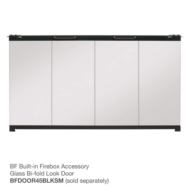 Dimplex BF Series Non-Folding Bi-Fold Look Glass Panel for Model BF45DXP (Model: BFDOOR45BLKSM), Clear