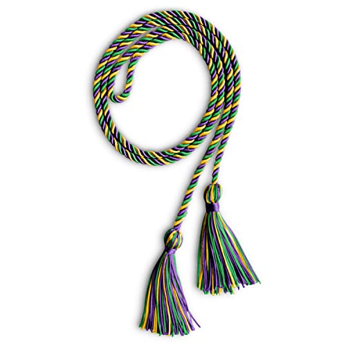 Image of Endea Graduation Single Honor Cord Three-Color (Purple /Green /Gold)
