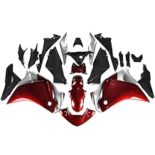 Motorcycle Full Fairings Compatible for Honda CBR250R 2011 2012 2013 2014 CBR 250R 11 12 13 14 ABS Plastic Injection Mold Bodywork Body Kit Kits Set Candy Red Silver