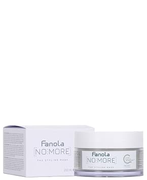 Fanola No More Hair Styling Mask - Frizz Control Hair Mask for Styling, Detangling & Nourishment - Innovative Hair Care Made with Natural Elements to Reduce Drying Time 6.76 oz