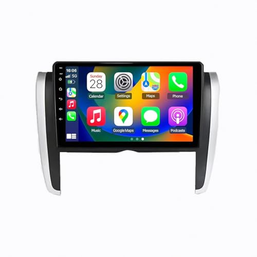 Android Auto Inalámbrico en Radio Coche Navegación GPS 2 DIN para Toyota Premio T260