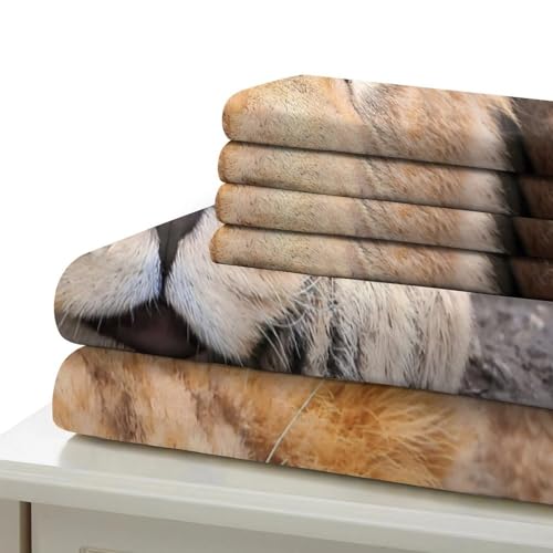 Housse de couette léopard 3D résistante et douce avec fermeture éclair - 7