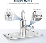NEEWER 3.34 Inch Wall Ceiling Mount 5/8" Baby Pin Stud with 1/4" Thread & 10 Screws, Photography Photo Studio Camera Wall Mount for Ring Light, Video Light, Strobe Flash, Max Load 22lb/10kg, ST-WM1