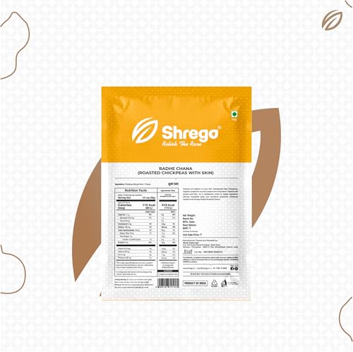 Image of SHREGO Radhe Roasted Chana, Bhuna Chana (Desi Chickpeas) 360G