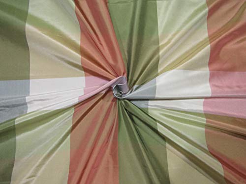 Taffetas 100 % soie multicolore tissu coupon patchwork 10x10 TAFC67
