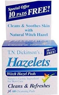 T.N. Dickinson's Witch Hazel Cleansing Pads, 60 Count