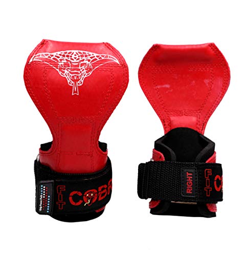 Image of Cobra Grips Weight Lifting Gloves with Adjustable Neoprene Padded Wrist Wraps - Heavy Duty Alternative to Power Lifting Hooks for Deadlifts