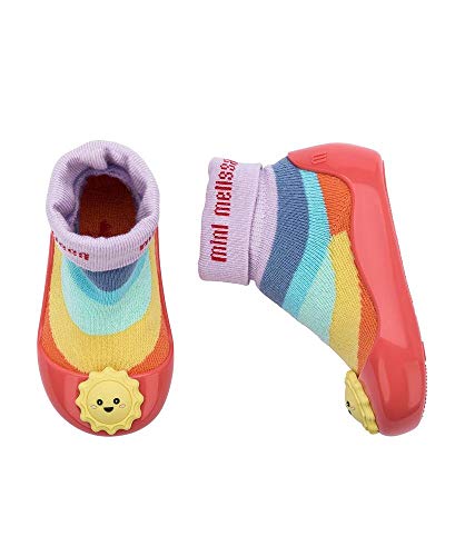 Mini Melissa Alpha Play Sunny Day Baby :Vermelho/Lavanda;Tamanho do calçado:20-21