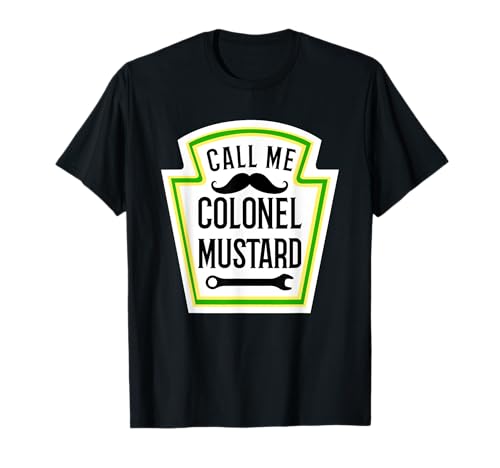 Divertente Halloween Senape Costume Colonnello Senape Maglietta