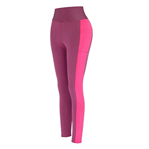Women High Waist Yoga Pants Tummy Control Slimming Booty Leggings Workout Running Butt Lift Tights With Pockets 133 #TOP3