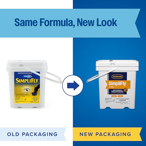 Farnam SimpliFly Feed Through Fly Control Daily Supplement for Horses, 3.75 lb, EPA Approved Palatable Pellets, Prevents Stable Flies in Manure and Break and Prevents the Fly Life Cycle, 60 Day Supply - Image 2