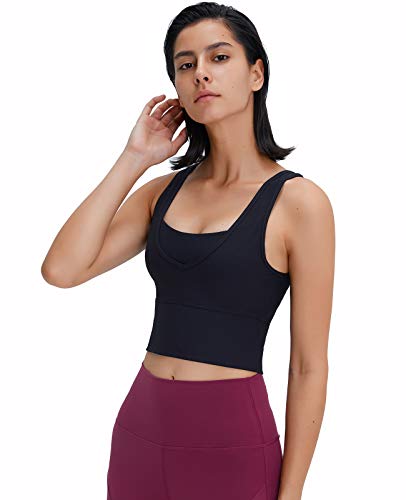 Regatas cropped femininas sem mangas, blusa cropped branca reversível para treino de ioga e fitness,