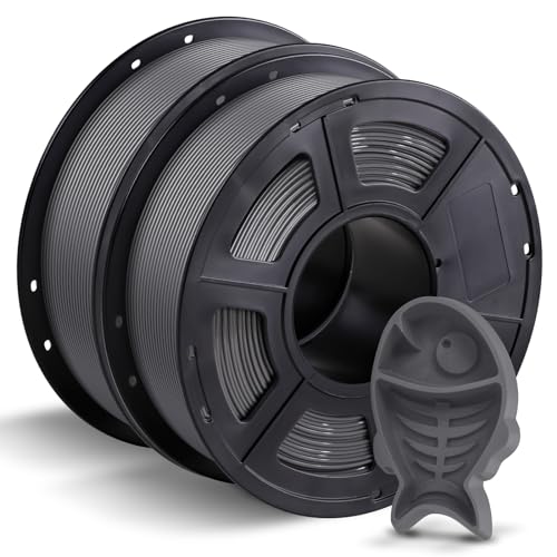 ANYCUBIC PETG Filament 1.75mm, 3D Printer Filament, Dimensional Accuracy +/- 0.02mm, Exceptional Toughness, Print with FDM 3D Printers,Intelligent Identification, 2 Pack 1KG Reusable Spool,
