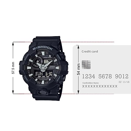 Casio G-Shock Analog-Digital Black Dial Men's Watch-GA-700-1BDR (G715) - Image 6