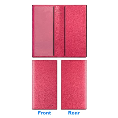Image of CASMONAL Checkbook Cover for Women & Men, PU Leather Wallet RFID Blocking