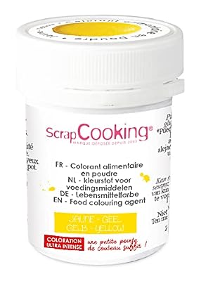 SCRAP COOKING Colorant artificiel en poudre Jaune, Scrapcooking