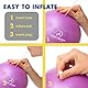 ProBody Pilates Ball, Kleiner Gymnastikball, 9-Zoll-Barre-Ball, Trainingsball für Stabilität, Barre, Bauch, Rumpf, Physio- und Physiotherapieball für das Fitnessstudio (Pink)