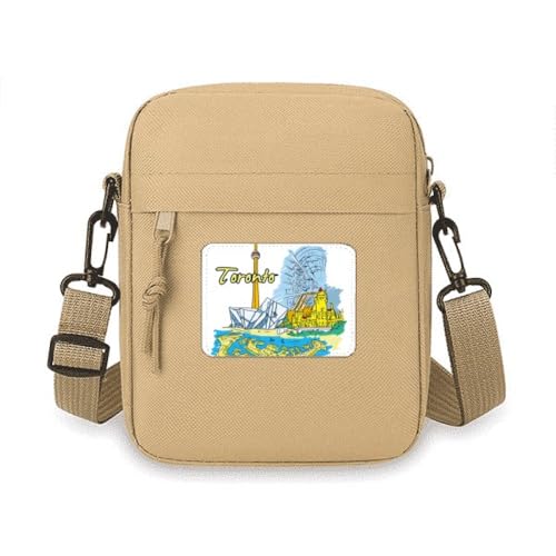 Pochette téléphone portable bandoulière évite les chutes motif Toronto