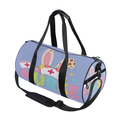 Bolsa de gimnasio ligera y redonda, el bolso de lona unisex ideal para tus viajes