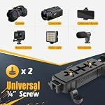 Zeadio Camera Smartphone Stabilizer, Foldable Handle Grip Handheld Video Rig with Carrying Case, Fits for All Camera, Camcorder, Action Camera, DSLR and All iPhone and Android Smartphones