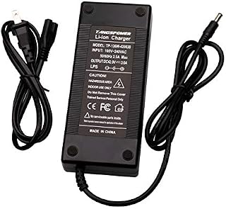 Output 42V 3A Charger for 10S Lithium Battery Pack DC5.5 x 2.1 x