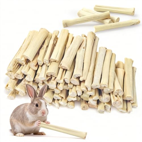 StyEdEk 2.2Lb/1000g Natural Sweet Bamboo Chew Toys Chew Sticks Bamboo Sticks Teething Toy for Rabbit, Bunny, Guinea Pig, Hamster, Chinchilla, Bunny, Rat and Other Small Animals
