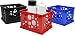 Storex Mini Crate, 9 x 7.75 x 6 Inches, Assorted Colors, Case of 3 (STX61559U03C)