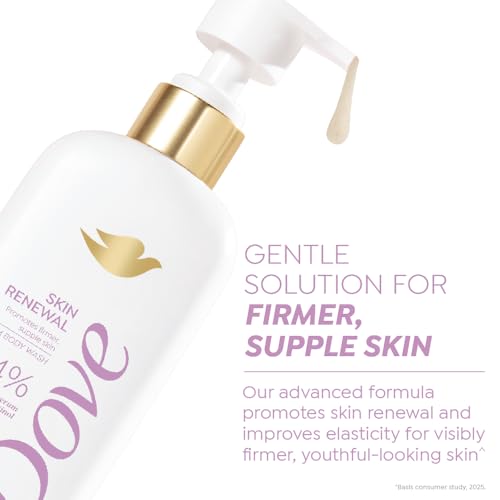 Image of Dove Skin Renewal Serum Body Wash | 4% Restoring Serum with Retinol | Promotes firmer, supple skin | Paraben & SLS free | 300 ml