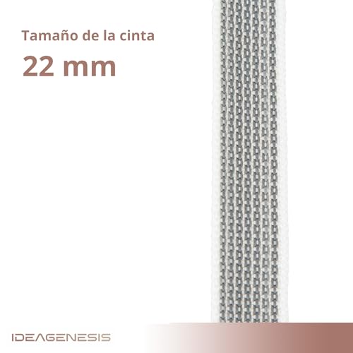 Miniatura 4 de Ideagenesis - Pack Recogedor Persiana Para Empotrar En Obra Y Cinta Reversible Para Persianas Enrollables Enrollador Persiana Y Correa 22mm Sistema Universal Blanco Con Cinta, Grande
