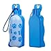 Anpetbest Travel Water Bottle 650ML / 22oz Water Dispenser Portable Mug for Dogs,Cats and Other Small Animals (Blue-650ML)