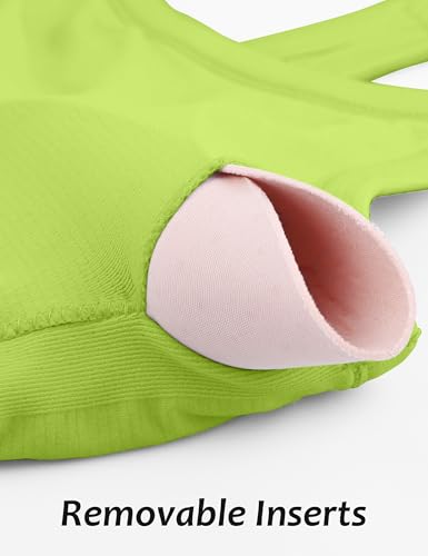 Image of MathCat Workout Tank Tops for Women with Built in Bra, Sleeveless Gym Tops Seamless Racerback Athletic Yoga Shirts