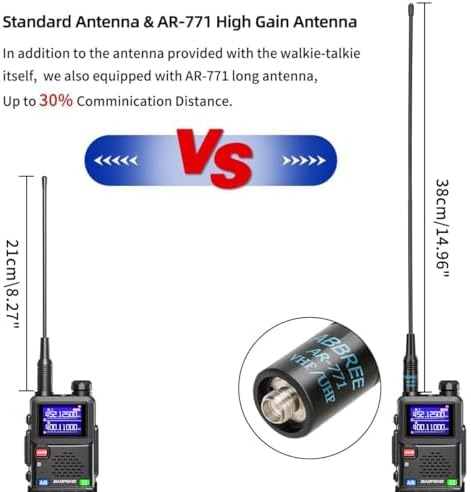 Baofeng Radio Ham Radio Handheld UV-5R Upgrade Long Range Rechargeable AR-5RM 10W NOAA Weather Emergency Tactical Two Way Radio with Programming
