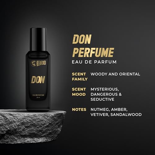 Image of Beardo Don Perfume for Men, 20ml | With Melon, Jasmin, Vannila Intense Fresh | Strong Long Lasting Mens Perfume | EAU DE PARFUM Men | Gift for men | Gift For Friends