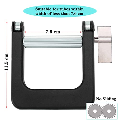 UDQYQ Metall Tubenausdrücker Tubenquetscher für Alle Tube Aluminium Zahnpaste Tubenpresser Plus mit langer Größe 8 cm für Künstler, Friseursalon, Maler (Schwarz)