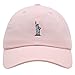 JPAK Statue of Liberty Premium Dad Hat Embroidered Baseball Cap New York Light Pink