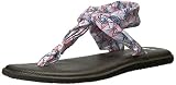 Sanuk Women's Yoga Sling Ella Sandal 2018, Grey Paradise Palms, 10 M US