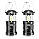 ILEEDear Campinglampe Batteriebetrieben, Tragbare Ultrahelle led laterne, Faltbare Camping Hängelampe, Überlebenskit，zum Wandern Camping, notfall ausrüstung stromausfall usw 2 Stück
