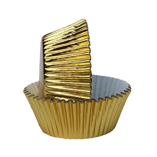 Regency Wraps Foil Baking Cups, Muffin Liners, 36 Mini Gold